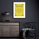 Ver imagem 2 de Quadro Decorativo Oração Oxum - 60x48cm:madeira Preta