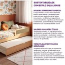 Ver imagem 6 de Cama Infantil Solteiro com Grades e Cama Auxiliar Madeira Maciça Magna Kids Casatema MadeiraOriginals