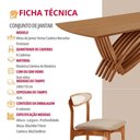 Ver imagem 2 de Conjunto de Jantar Vênus 8 Lugares Tampo MDF Cadeiras Noronha Premium Imbuia 240cm Mobillare