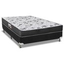 Ver imagem 1 de Cama Box Casal: Colchão Ortopédico Herval D28/AG65 Ortopedic Black + Base CRC Suede Black(138x188)