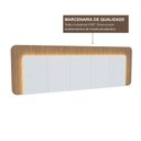 Ver imagem 7 de Cabeceira Casal Queen 272cm com LED 3000k e Tomadas 100% MDF Padrão Planejados Mabel
