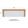 Cabeceira Casal Queen 272cm com Led 3000k e Tomadas 100% Mdf Padrão Planejados Mabel - 3