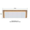 Ver imagem 3 de Cabeceira Casal Queen 272cm com LED 3000k e Tomadas 100% MDF Padrão Planejados Mabel