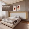 Cabeceira Casal Queen 272cm com Led 3000k e Tomadas 100% Mdf Padrão Planejados Mabel - 4