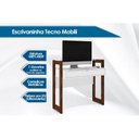 Ver imagem 2 de Mesa Computador AZ1007 c/ 1 Gaveta Branco/Nogal - Tecno Mobili