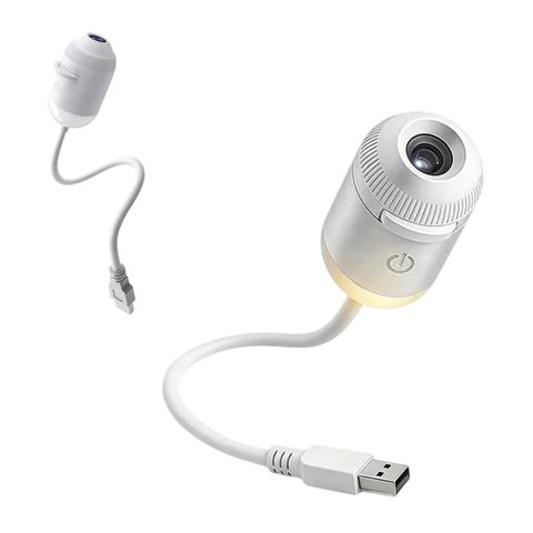 Luminaria Mini Projetor Holografico USB Galaxia Ceu Estrelas Galaxias Crianca Iluminacao Decoracao S