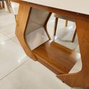 Ver imagem 4 de Sala de Jantar Lottus Tampo em MDF e Vidro Cadeiras Cinza 160cm Bom Pastor Móveis