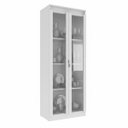 Ver imagem 4 de Cristaleira com 60cm 2 Portas de Vidro e 3 Prateleiras Branco CR6004