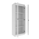 Ver imagem 3 de Cristaleira com 60cm 2 Portas de Vidro e 3 Prateleiras Branco CR6004