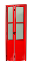 Ver imagem 1 de Porta Alumínio Camarão Lambril/Vidro D.L25 Vermelho 70 V.Boreal Brimak