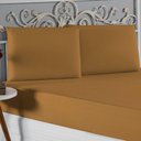 Ver imagem 3 de Jogo de Cama Casal Viúva Nobre 3 Peças Malha 100% Algodão - Cobre