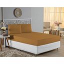 Ver imagem 4 de Jogo de Cama Casal Viúva Nobre 3 Peças Malha 100% Algodão - Cobre