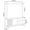 Ver imagem 4 de Rack para Sala com Painel para Tv 65 Pol Suna L05 Nature Off White - Lyam Decor