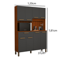 Ver imagem 5 de Kit Armario de Cozinha com Balcão Gabinete Gavetas 120cm