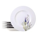 Ver imagem 5 de Jogo 6 Pratos Rasos Porcelana Decorada 28cm Tramontina Lilla Mesa Posta Eventos