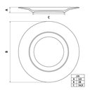 Ver imagem 3 de Jogo 6 Pratos Rasos Porcelana Decorada 28cm Tramontina Lilla Mesa Posta Eventos