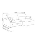 Ver imagem 4 de Sofá Decorativo Sala de Estar Ibiza 4 Lugares 280cm Reclinável e Retrátil Bouclê Off White G89