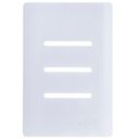 Ver imagem 1 de Placa 4x2 para 3 Interruptores Horizontais + Suporte Branco da Linha Novara - 1100-65 - Dicompel Pla