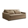 Sofá Cama Retrátil 2 Lugares 162cm Tecido Veludo Bege - 4