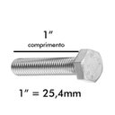 Ver imagem 3 de Parafuso Sextavado Rosca Inteira 1/4X1 Caixa com 100