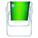 Ver imagem 4 de Cadeira de Praia Alta Alumínio Resistente 110 kg Verde