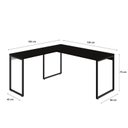 Ver imagem 3 de Mesa de Escritório Kuadra Ii 150 cm Yescasa Preto/Ônix