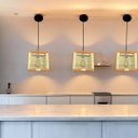 Ver imagem 1 de Pendente Rustico Madeira Demolição com Corda