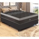 Ver imagem 1 de Cama Box Conjugado Casal com Colchão (138x70x188) Black Comfort Gazin Cr35339 Preto
