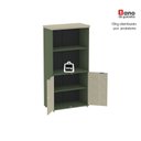 Ver imagem 7 de Armário Misto para Escritório 2 Portas com Prateleiras Linha PE40 AM1600PE40 Branco/Sálvia/Castanhei