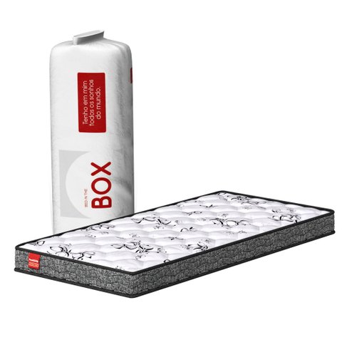 Colchão a Vácuo Tamanho Solteiro 188 X 88 X 14 Cm Quarto Moderno Conforto Premium Luxo