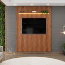 Ver imagem 2 de Painel para TV Trento 183 65 Polegadas MDF Ripado Freijó com LED DJ Móveis