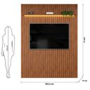 Ver imagem 4 de Painel para TV Trento 183 65 Polegadas MDF Ripado Freijó com LED DJ Móveis
