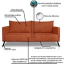 Ver mais imagens de Sofa Aya 3 Lugares para Sala de Estar 220cm Boucle 3303 Ezz 3303