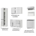 Ver imagem 3 de Cozinha Completa Mdf Madesa Acordes Frentes Branco Brilho