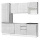 Ver imagem 6 de Cozinha Completa Mdf Madesa Acordes Frentes Branco Brilho