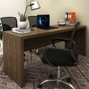 Ver imagem 2 de Escrivaninha Mesa Escritorio 180 Cm Me4185 Nogal Tecno Mobili