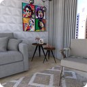 Ver imagem 2 de 2 Mesinhas Lateral De Canto Para Sala e Quarto Redonda P.M