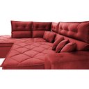 Ver imagem 5 de Sofá de Canto 2.60x2.36m Retrátil e Reclinável com Molas Cama inBox Platinum Esquerdo Suede