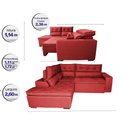 Ver imagem 2 de Sofá de Canto 2.60x2.36m Retrátil e Reclinável com Molas Cama inBox Platinum Esquerdo Suede