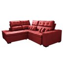 Ver mais imagens de Sofá de Canto 2.60x2.36m Retrátil e Reclinável com Molas Cama inBox Platinum Esquerdo Suede