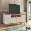 Ver imagem 2 de Rack Adria 158 Cm Cor:off White/noce