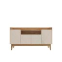 Ver imagem 3 de Rack Adria 158 Cm Cor:off White/noce