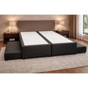 Ver imagem 2 de Cama Base c/Aux Casal Herval MH1453 Black 176x188x34
