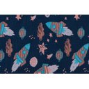 Ver imagem 4 de Tapete Quarto Infantil 1,00x1,50 Antider Domani Foguete