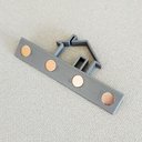 Ver imagem 3 de Porta Chaves Magnético Casinha - 4 ímãs - Toque 3D: Cinza