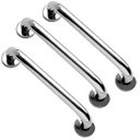 Ver imagem 1 de Alça de Apoio Kit 3 Unidades Barra 30cm Inox Idoso Acessibilidade Cadeirante Deficiente Banheiro Box
