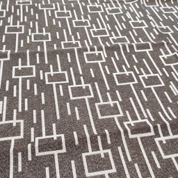 Tapete Antiderrapante para Escritório Sala Quarto 2x1,35m Algodão Lavável Cinza Odessa Branyl - 5