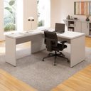 Ver imagem 1 de Mesa de Escritório 40mm em L Pés Painel F5 Office Cor:Cinza