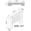 Ver imagem 4 de Guarda-Roupa Modulado Reflecta 7 Portas 302,8cm x 240cm Mod 017 100% MDF Innova Bege/Off White