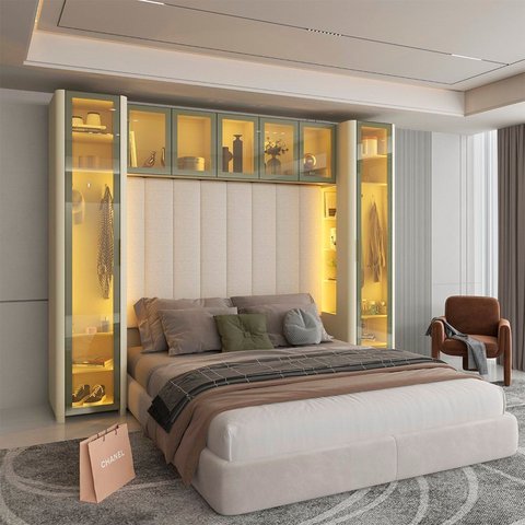 Guarda-roupa Modulado Reflecta 7 Portas 302,8cm X 240cm Mod 017 100% Mdf Innova